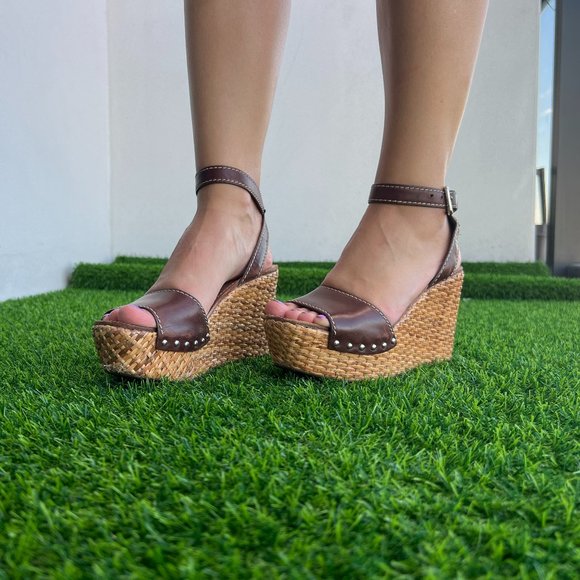 Prada Leather Wedges 6.5 - Picture 7 of 9